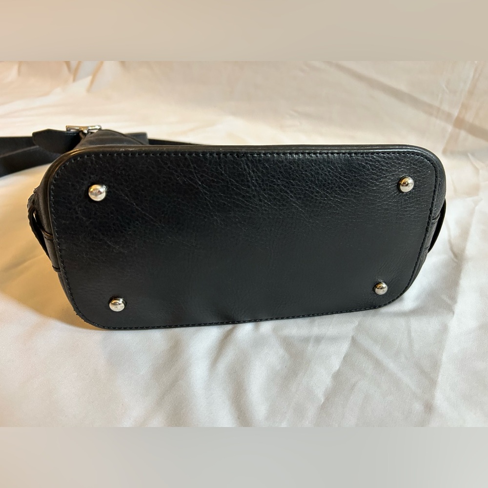 Aimee Kestenberg Black Quilted Leather Shoulder Bag with Tassel - Picture 6 of 12